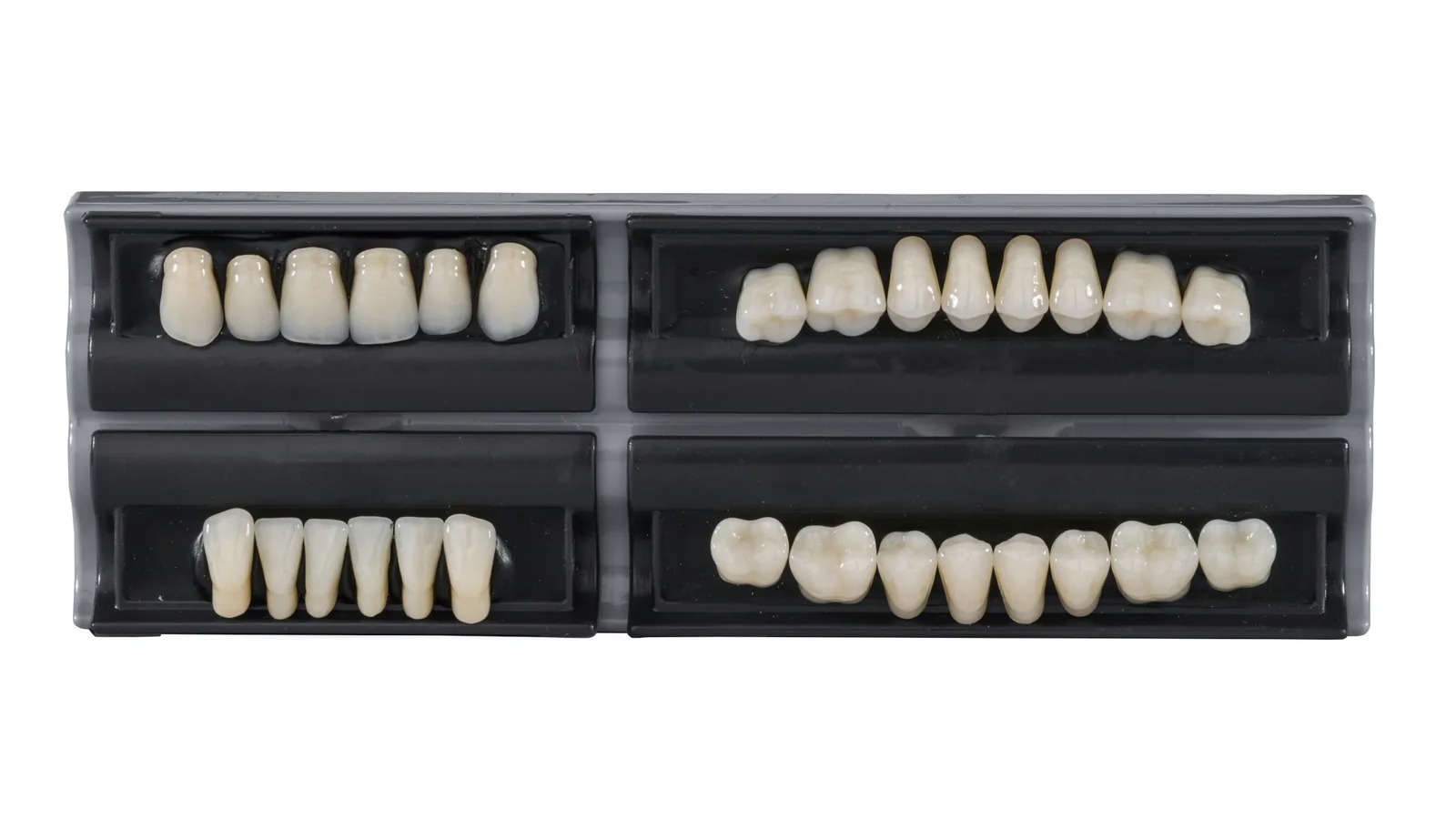 Verschiedene Formen von Zahnersatz im Dentallabor